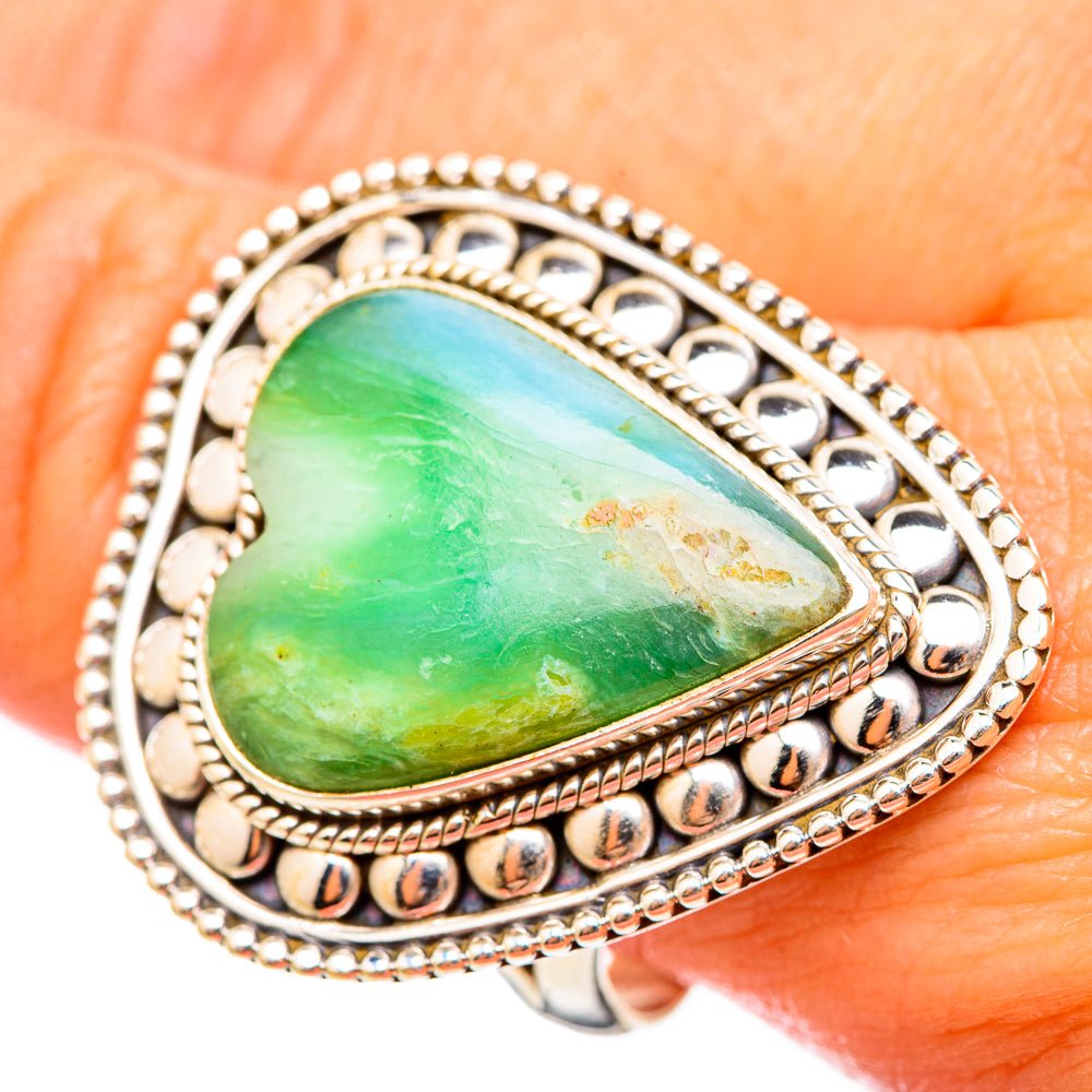 Peruvian Opal Rings handcrafted by Anasilvercos - RING115553