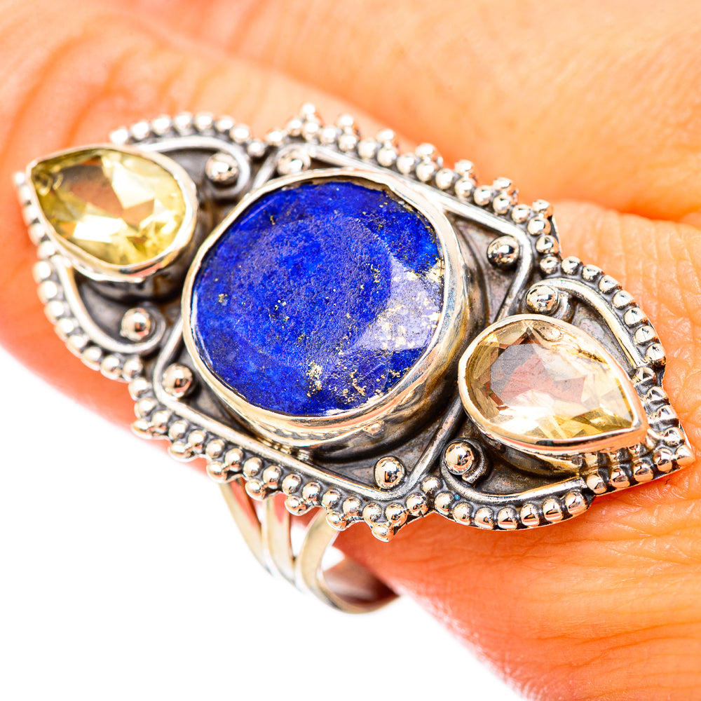 Lapis Lazuli Rings handcrafted by Anasilvercos - RING115559