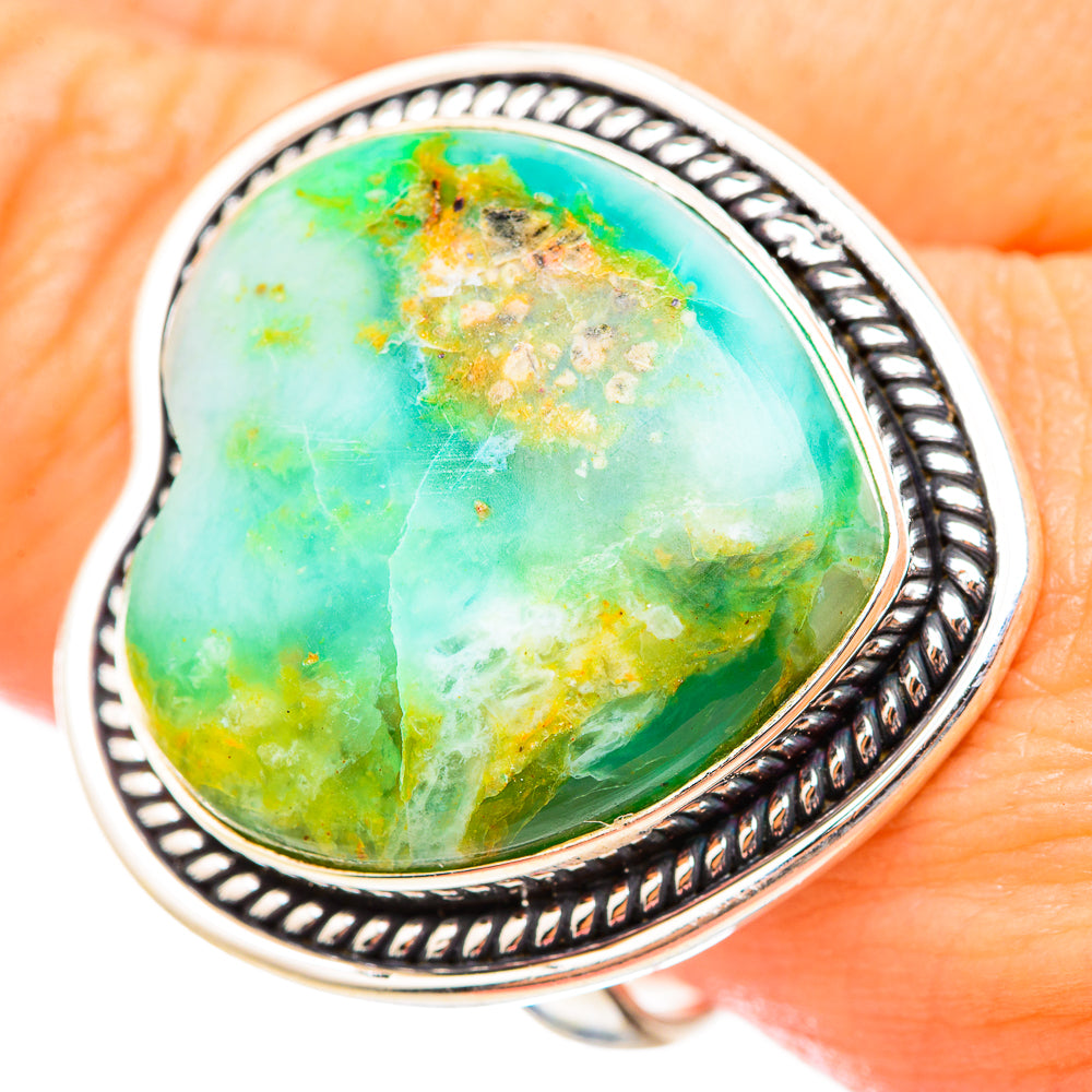 Peruvian Opal Rings handcrafted by Anasilvercos - RING115566