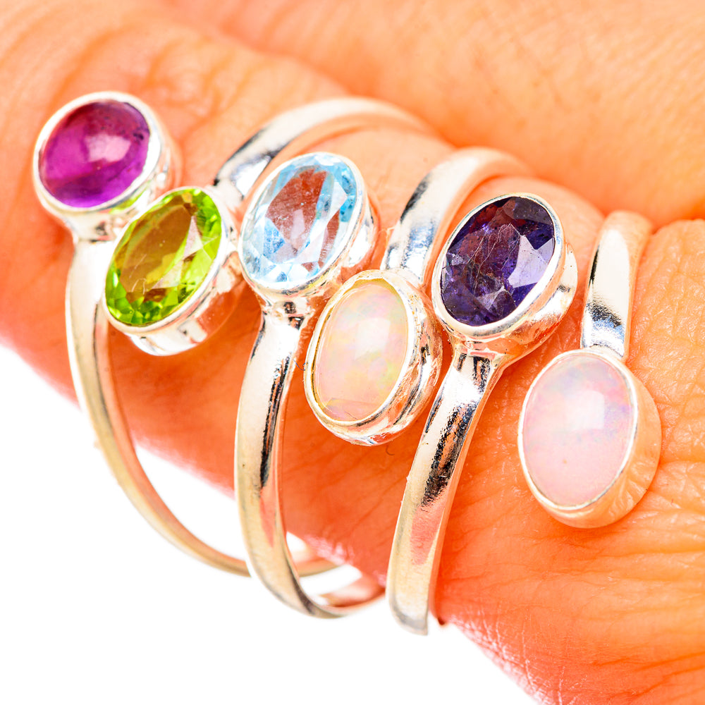 Ethiopian Opal Rings handcrafted by Anasilvercos - RING115572