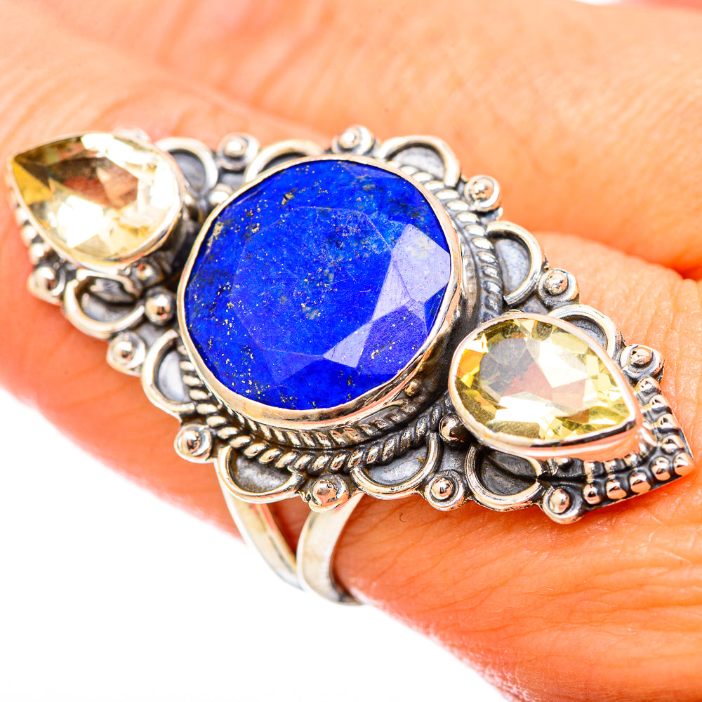 Lapis Lazuli Rings handcrafted by Anasilvercos - RING115574