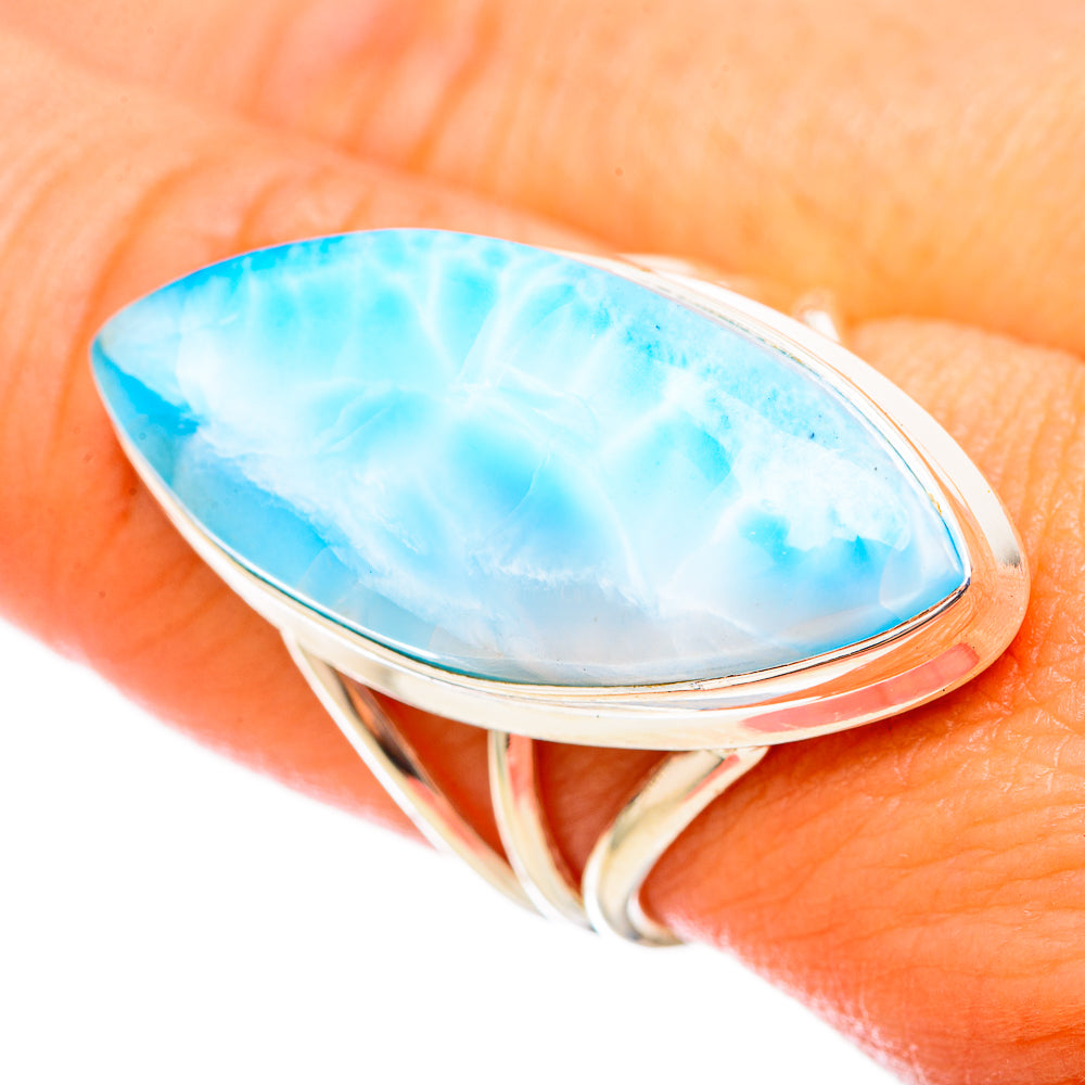 Larimar Rings handcrafted by Anasilvercos - RING115578