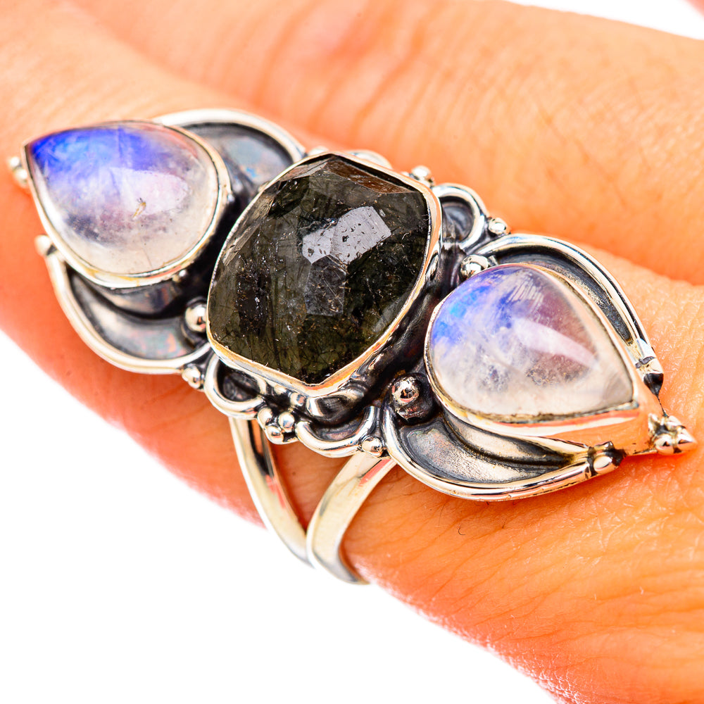 Tourmalinated Quartz Rings handcrafted by Anasilvercos - RING115589