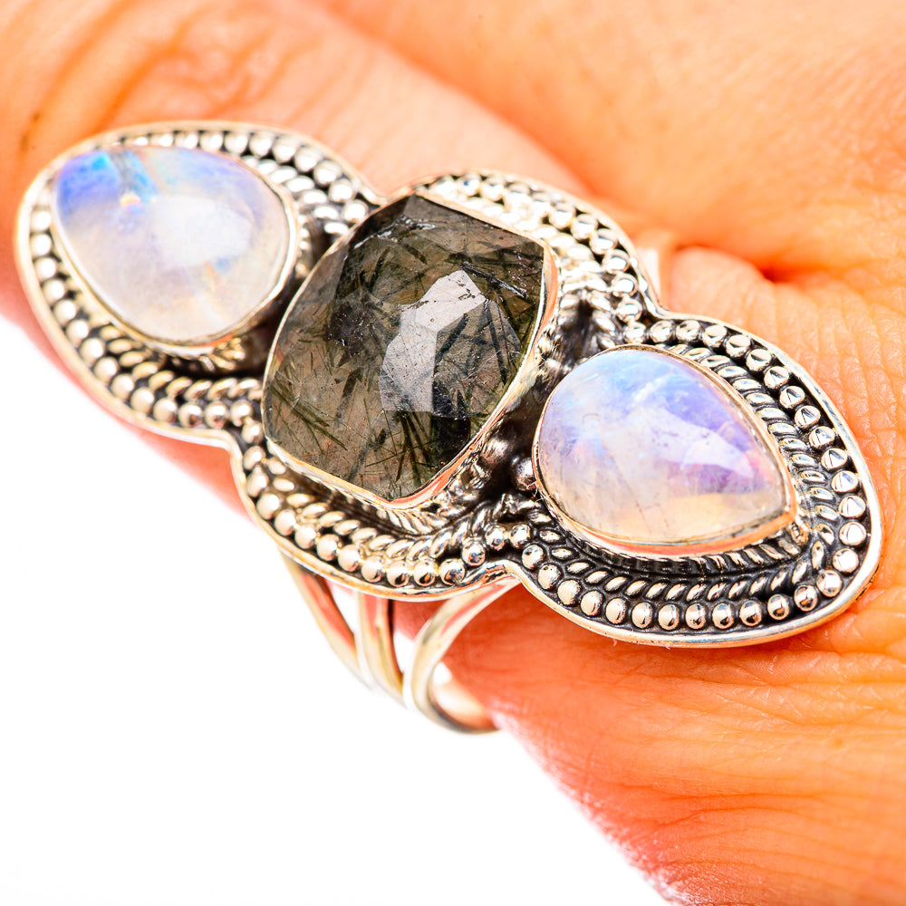 Tourmalinated Quartz Rings handcrafted by Anasilvercos - RING115590