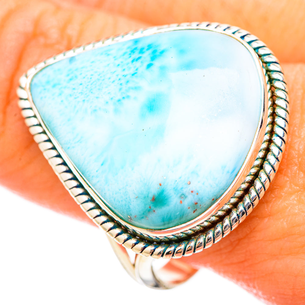 Larimar Rings handcrafted by Anasilvercos - RING115593