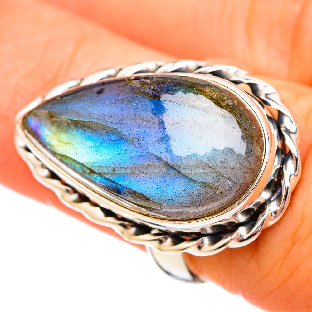 Labradorite Rings handcrafted by Anasilvercos - RING115595