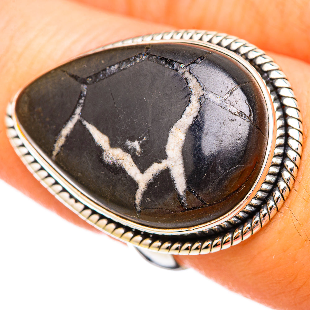 Septarian Geode Rings handcrafted by Anasilvercos - RING115608