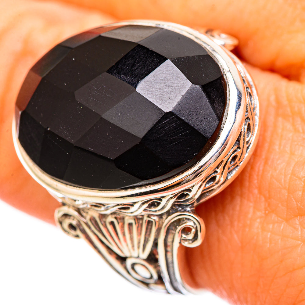 Black Onyx Rings handcrafted by Anasilvercos - RING115609