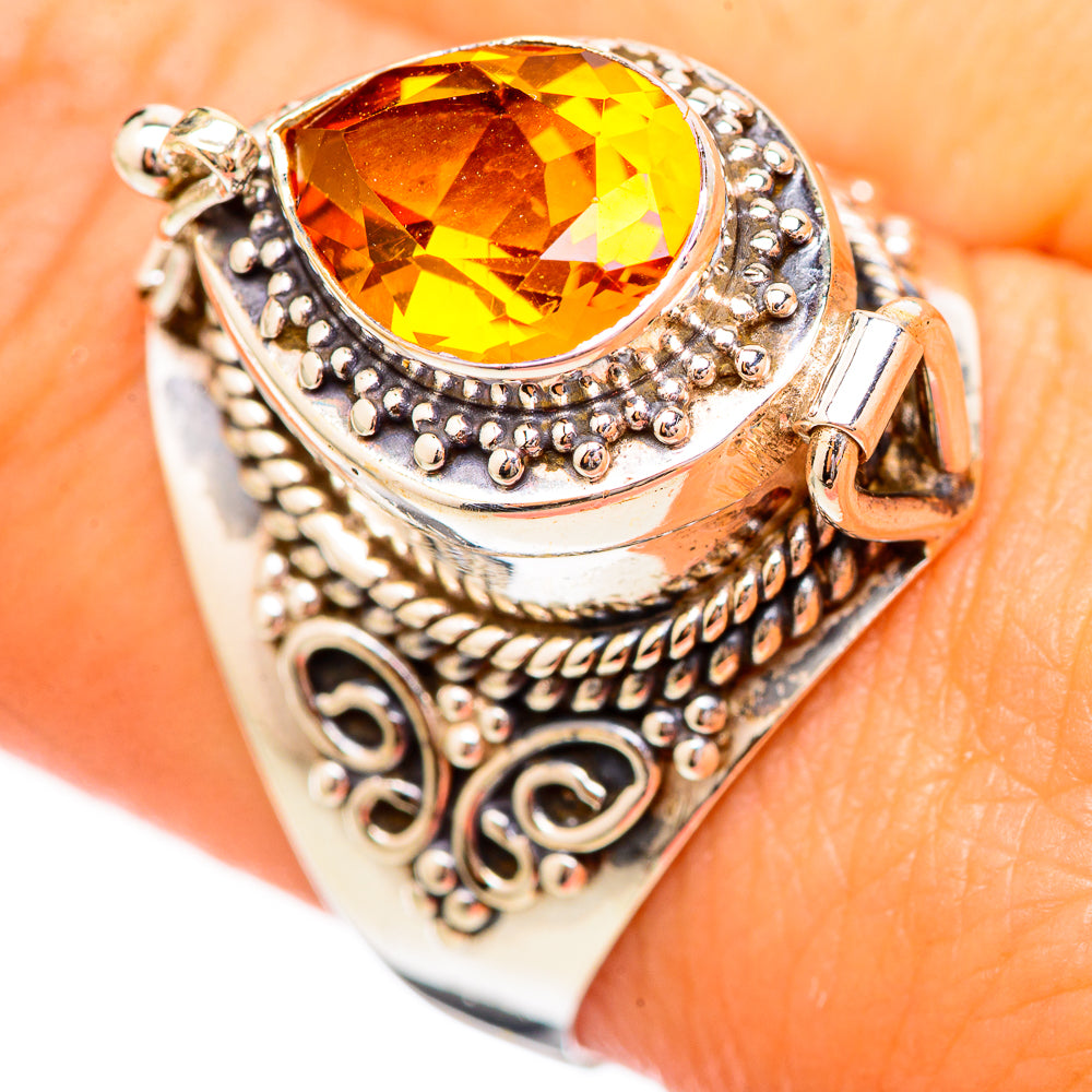 Mandarin Citrine Rings handcrafted by Anasilvercos - RING115623