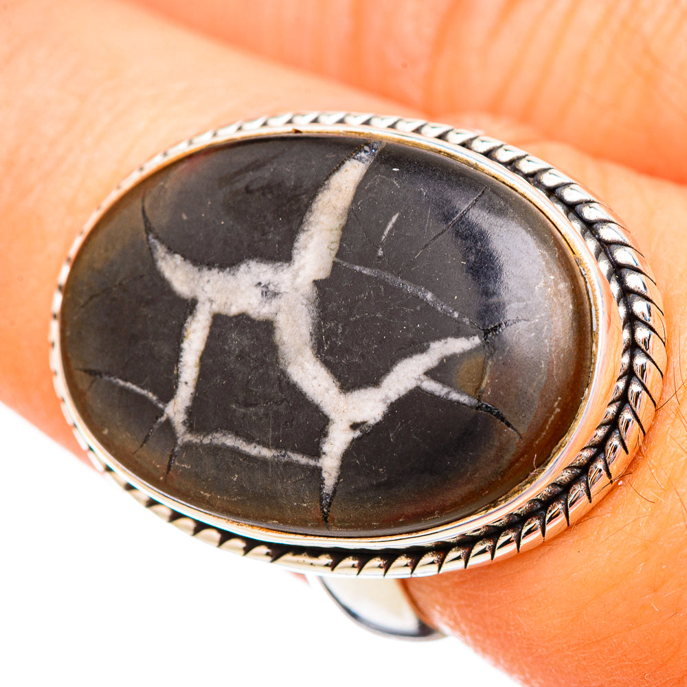 Septarian Geode Rings handcrafted by Anasilvercos - RING115629