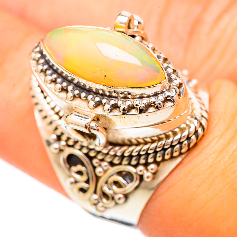 Ethiopian Opal Rings handcrafted by Anasilvercos - RING115634