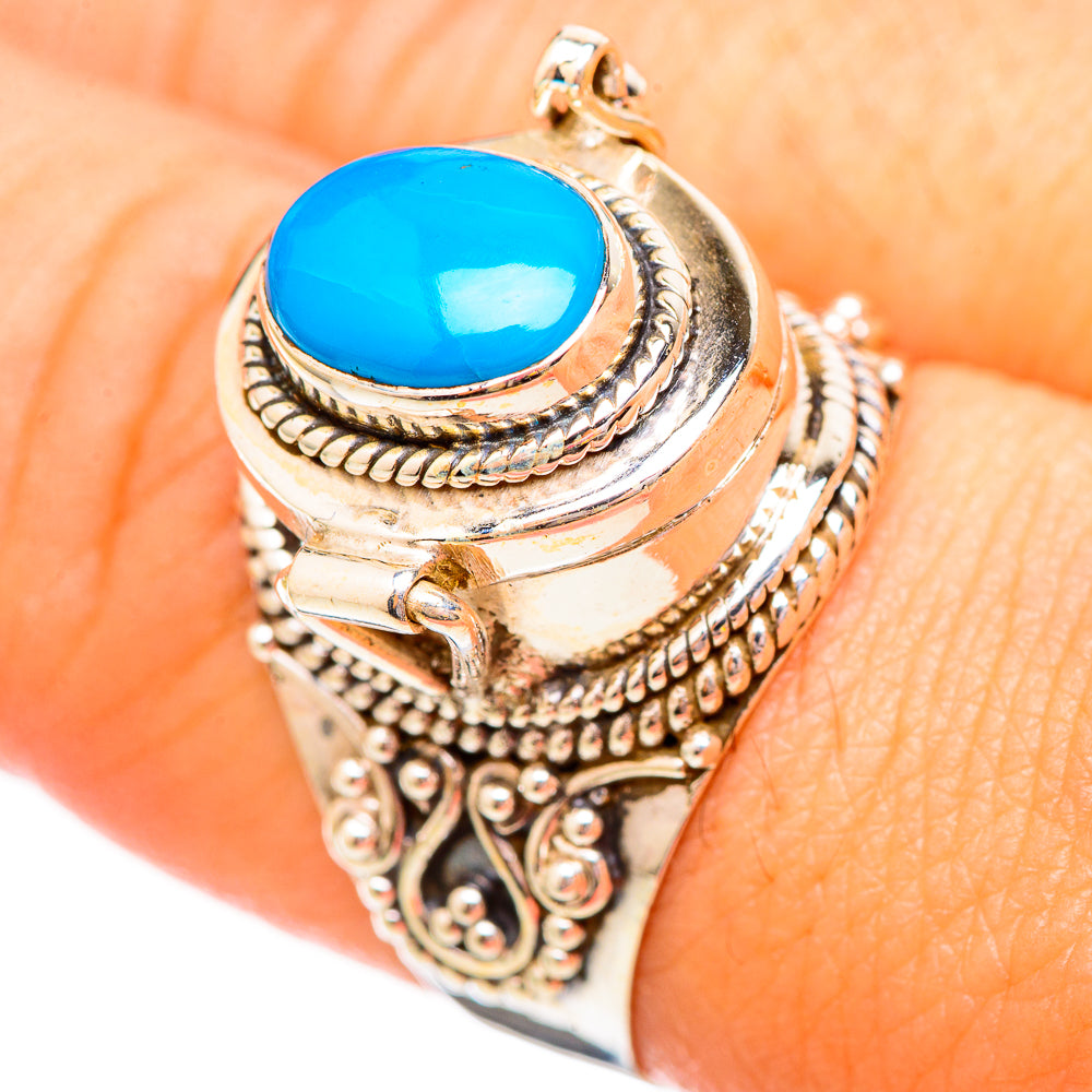 Sleeping Beauty Turquoise Rings handcrafted by Anasilvercos - RING115638