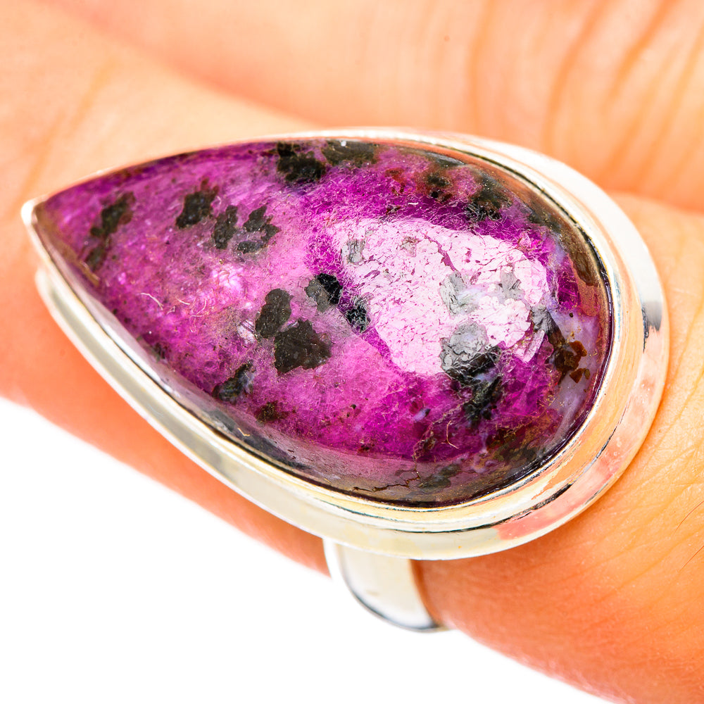 Ruby Fuchsite Rings handcrafted by Anasilvercos - RING115644