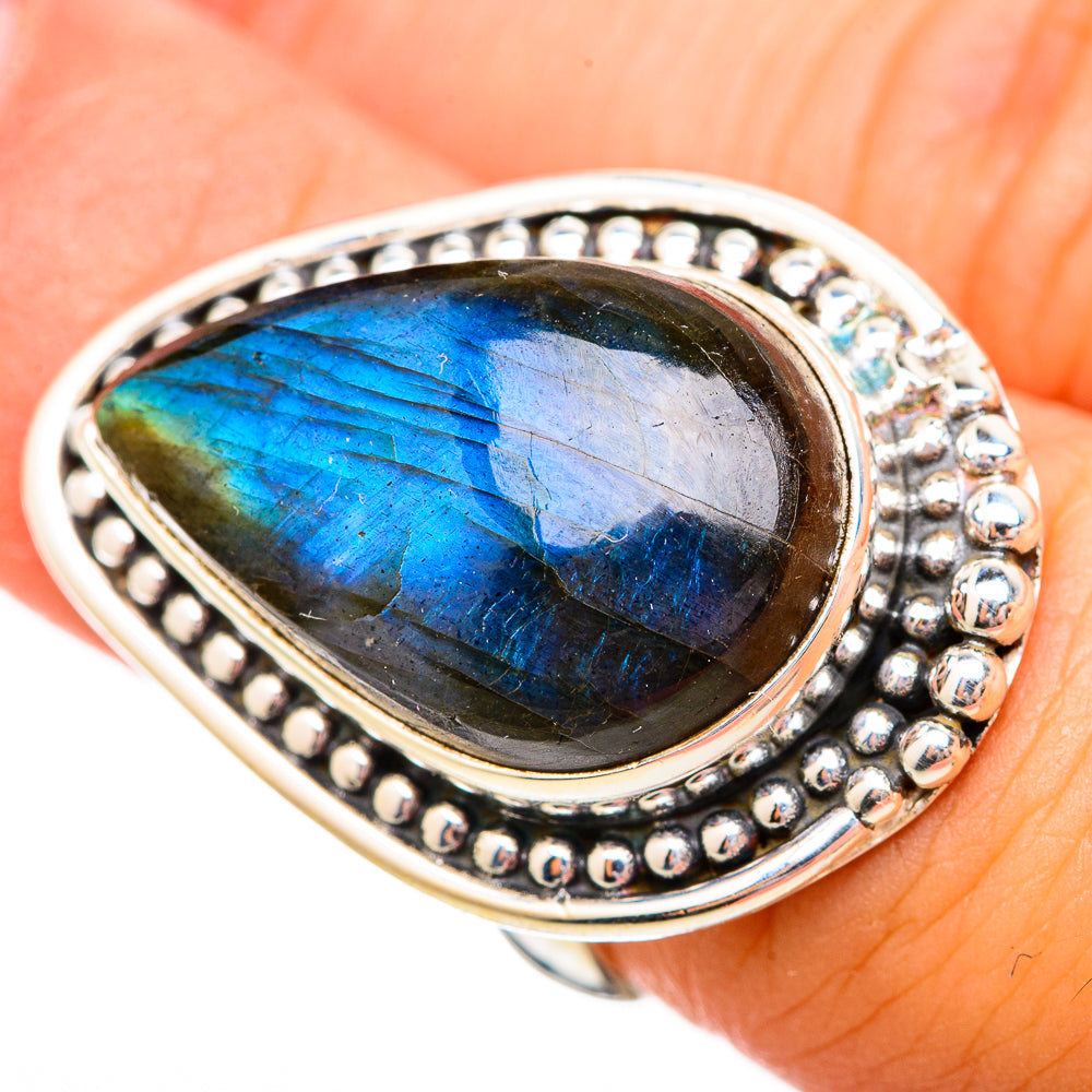 Labradorite Rings handcrafted by Anasilvercos - RING115657