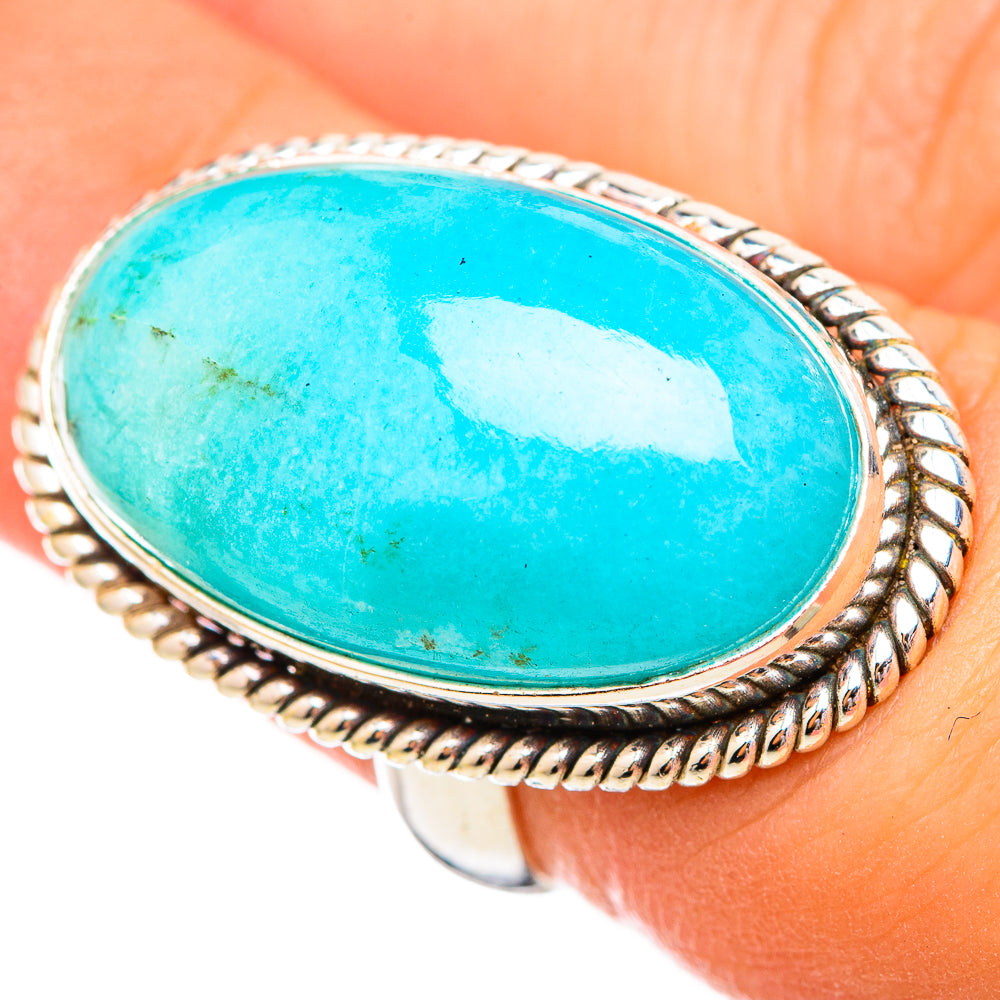 Peruvian Amazonite Rings handcrafted by Anasilvercos - RING115658