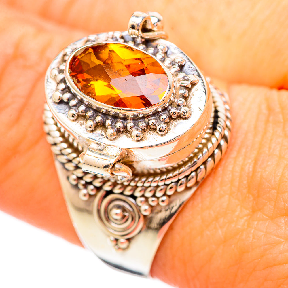 Mandarin Citrine Rings handcrafted by Anasilvercos - RING115665