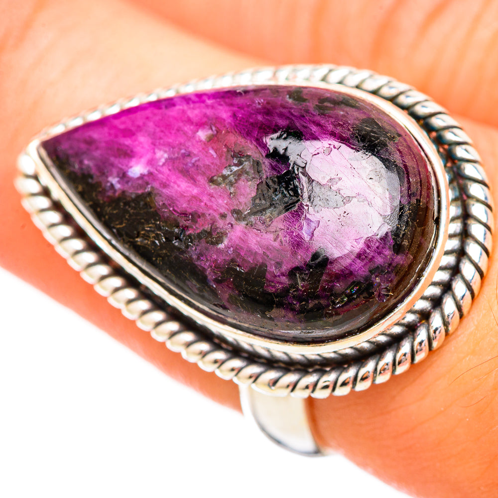 Ruby Fuchsite Rings handcrafted by Anasilvercos - RING115667