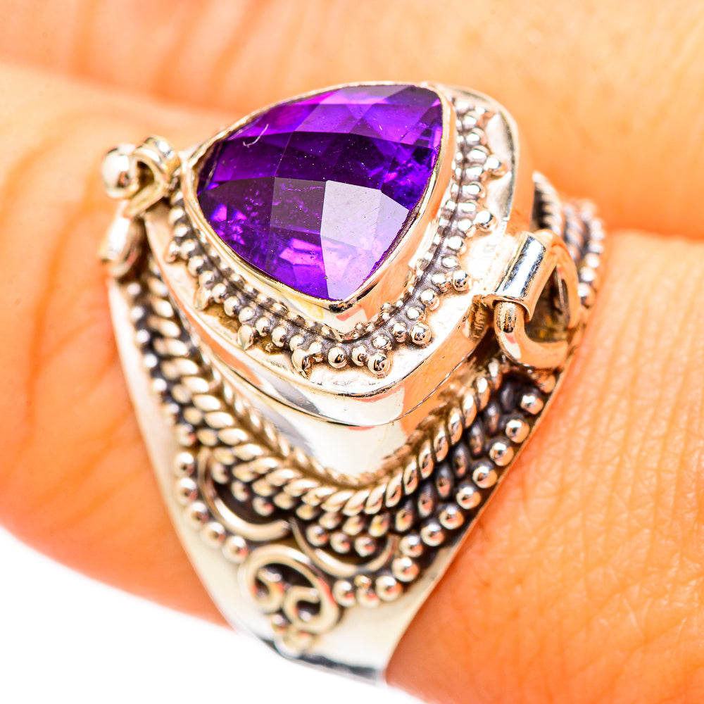 Amethyst Rings handcrafted by Anasilvercos - RING115669