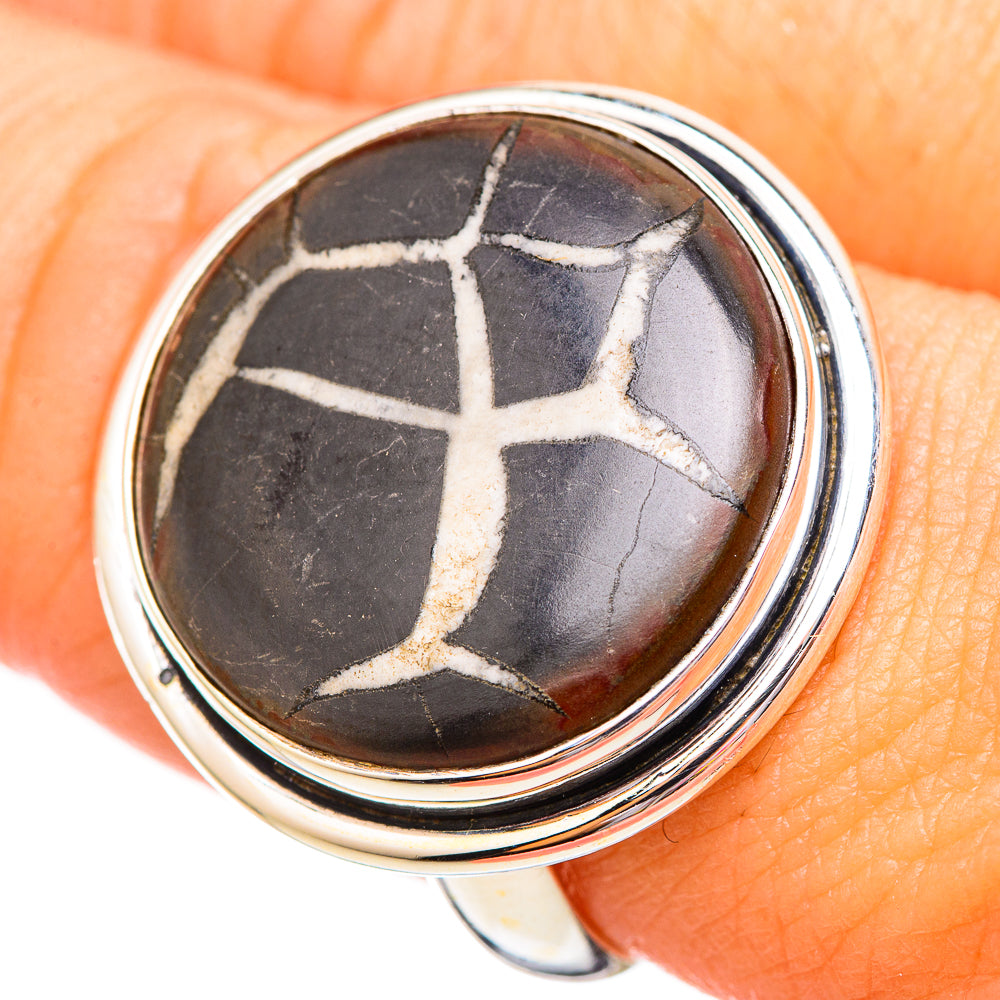 Septarian Geode Rings handcrafted by Anasilvercos - RING115671
