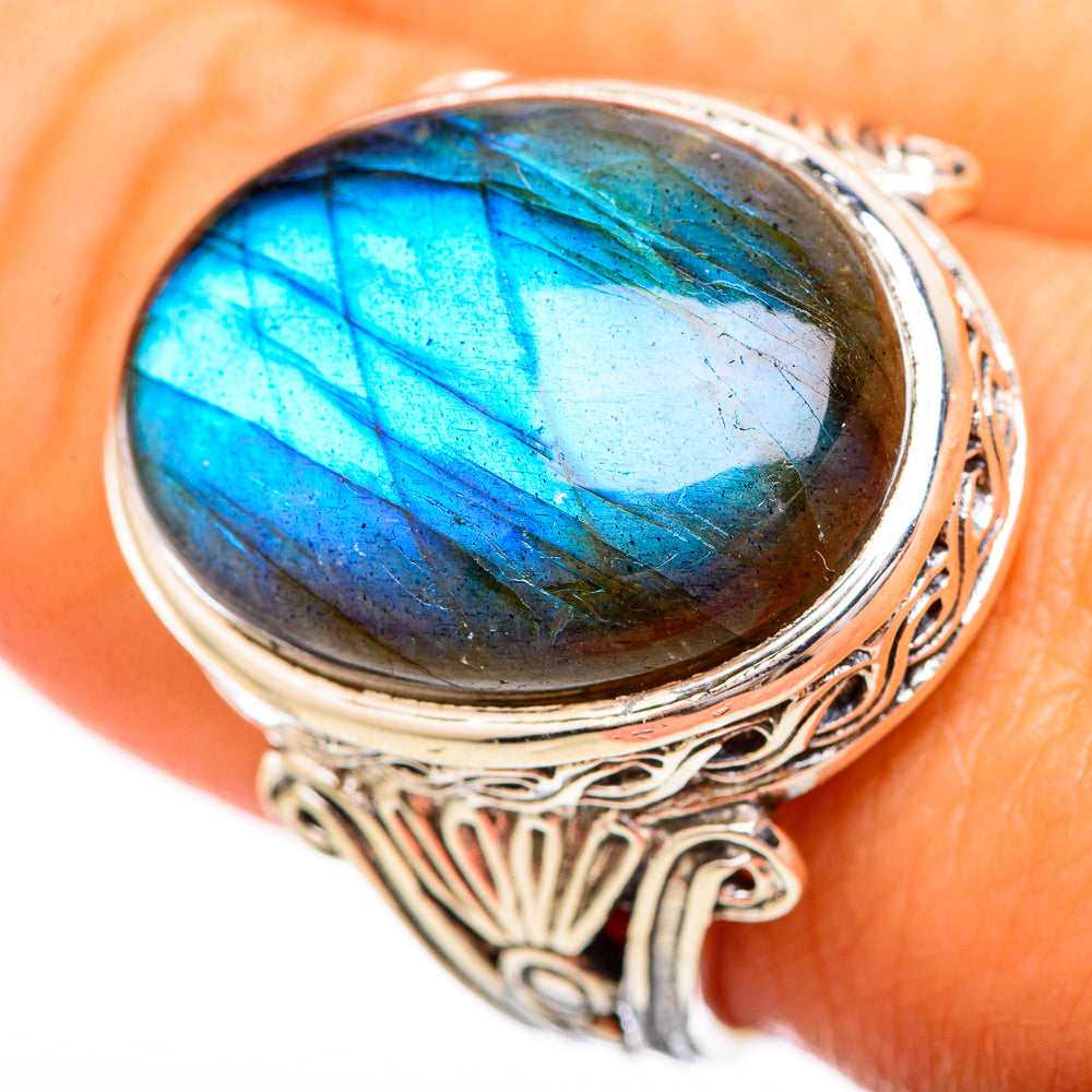 Labradorite Rings handcrafted by Anasilvercos - RING115680