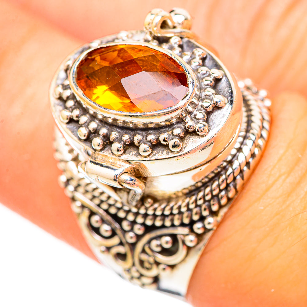 Mandarin Citrine Rings handcrafted by Anasilvercos - RING115684