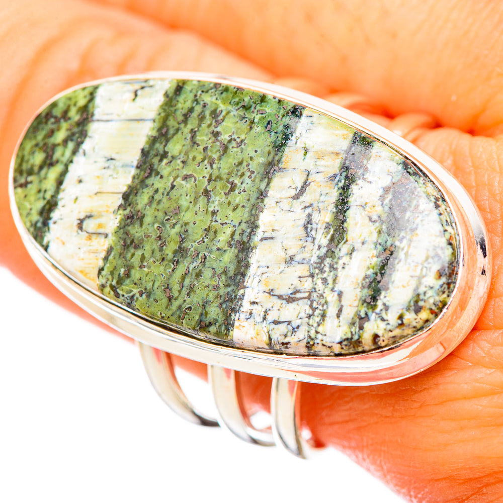 Green Swiss Opal Rings handcrafted by Anasilvercos - RING115716