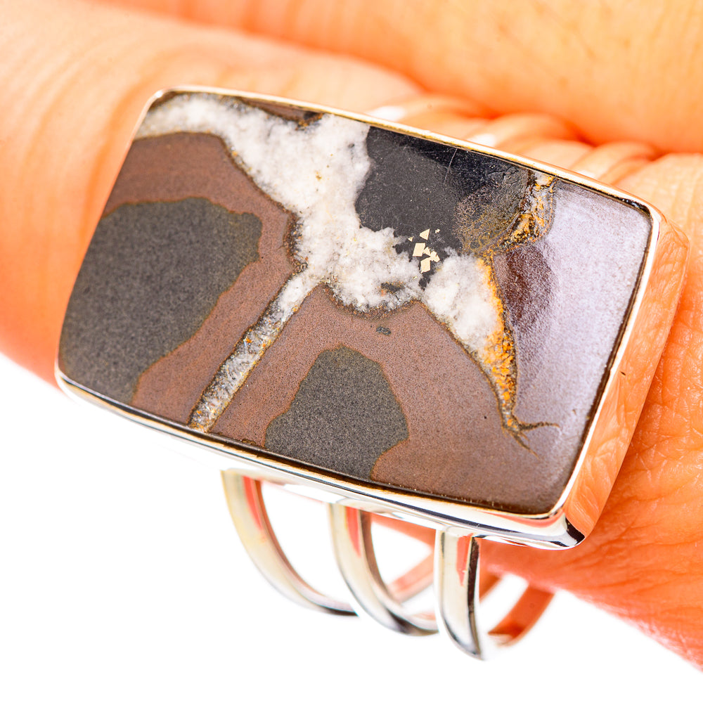 Septarian Geode Rings handcrafted by Anasilvercos - RING115717