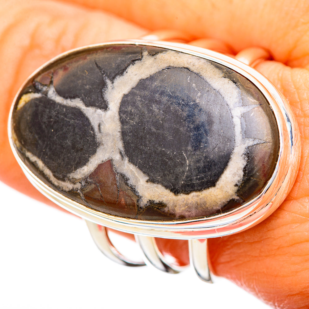 Septarian Geode Rings handcrafted by Anasilvercos - RING115725