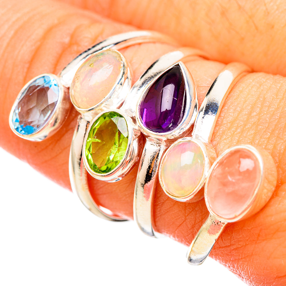 Ethiopian Opal Rings handcrafted by Anasilvercos - RING115729