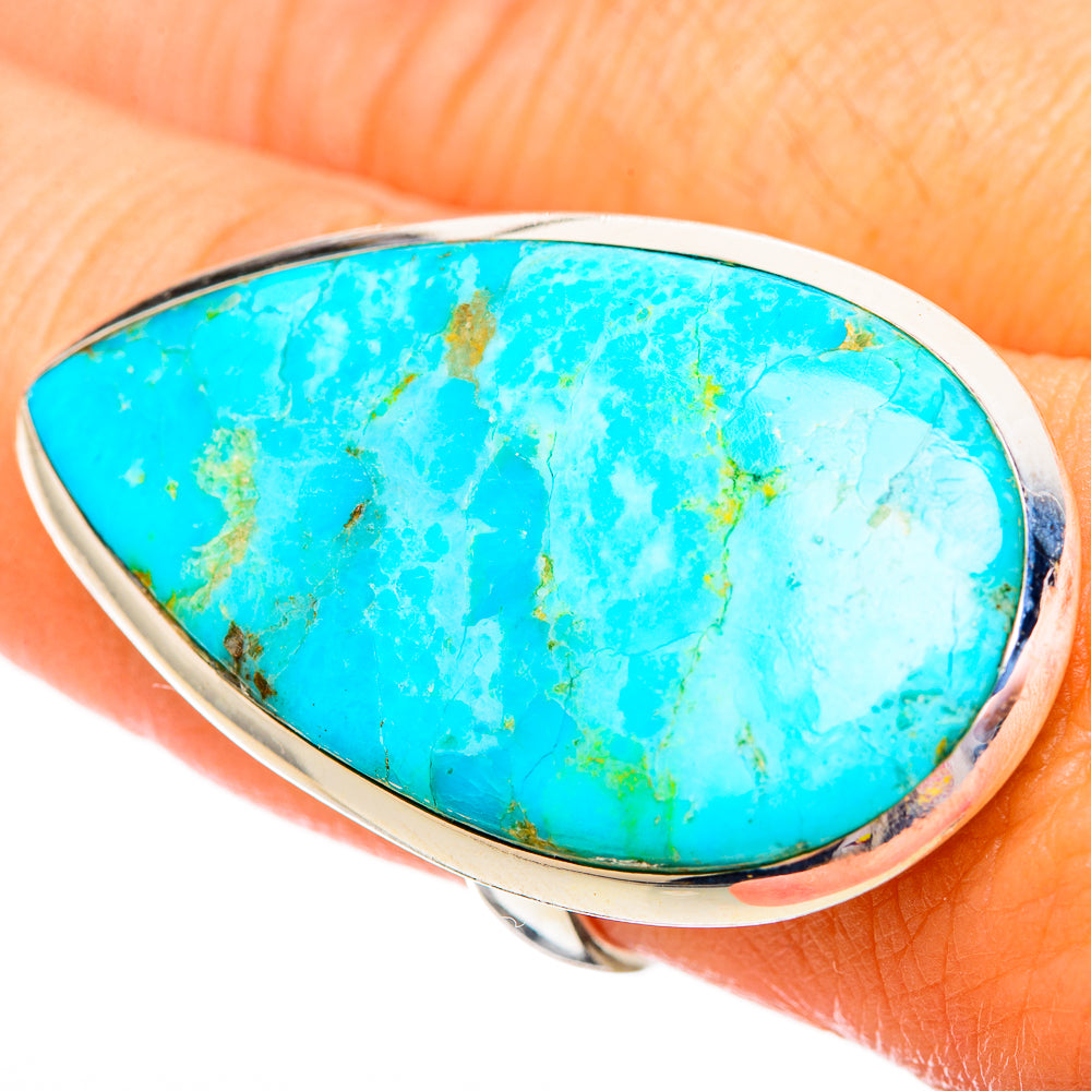 Peruvian Chrysocolla Rings handcrafted by Anasilvercos - RING115733