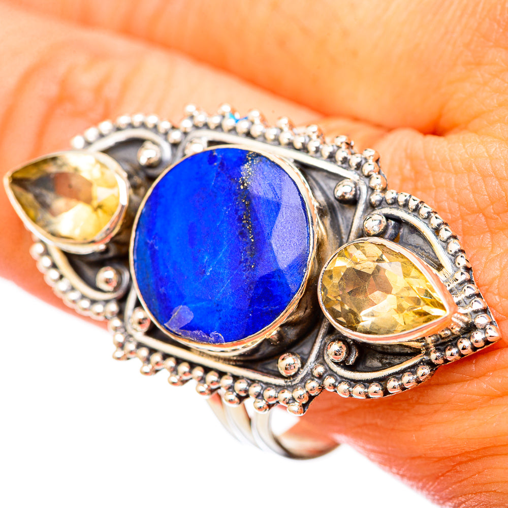 Lapis Lazuli Rings handcrafted by Anasilvercos - RING115735