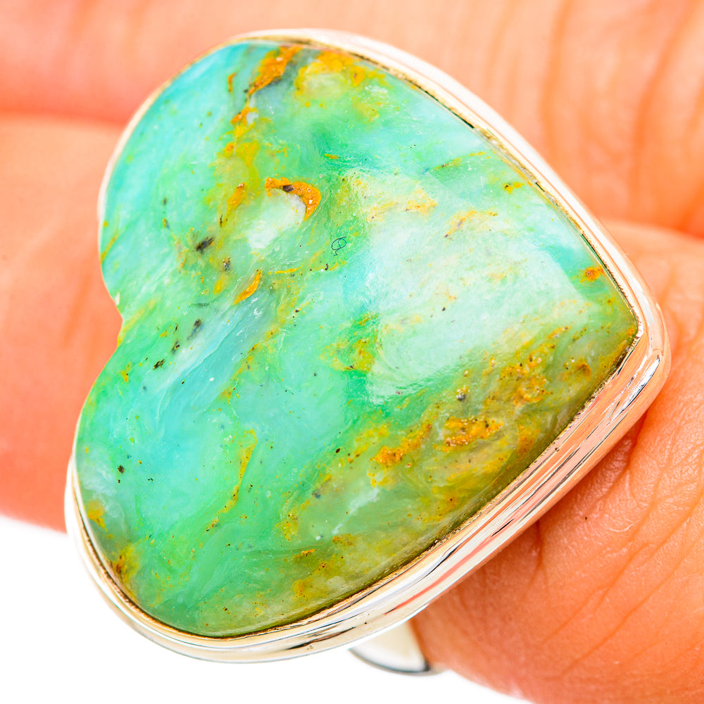 Peruvian Opal Rings handcrafted by Anasilvercos - RING115741