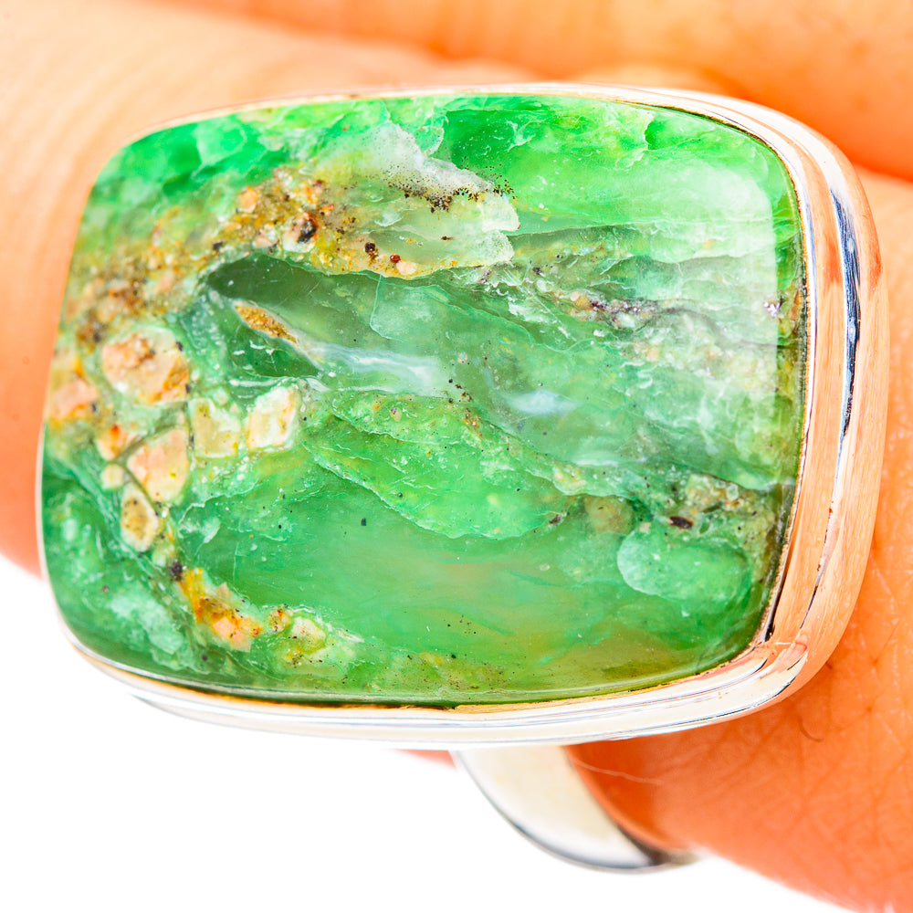 Peruvian Opal Rings handcrafted by Anasilvercos - RING115743