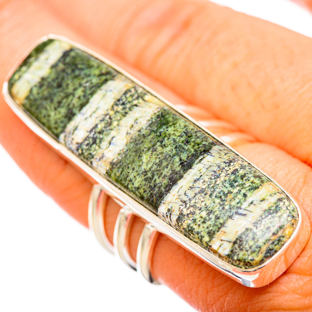 Green Swiss Opal Rings handcrafted by Anasilvercos - RING115745