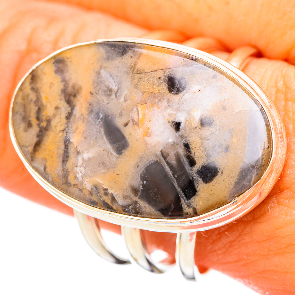 Bumble Bee Jasper Rings handcrafted by Anasilvercos - RING115749