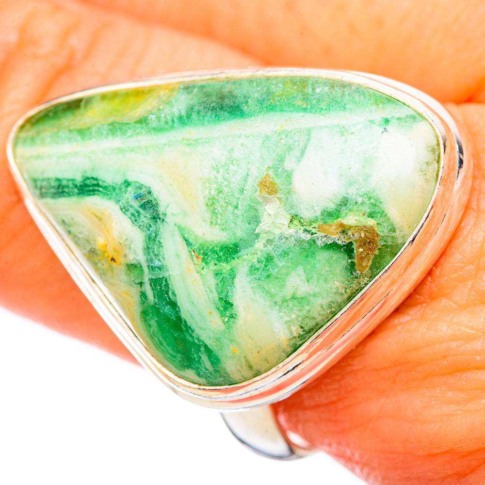 Peruvian Opal Rings handcrafted by Anasilvercos - RING115788