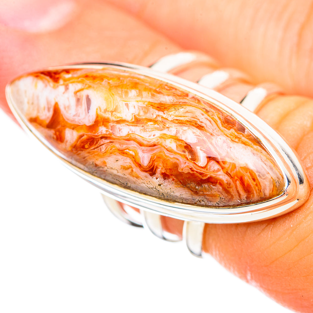 Crazy Lace Agate Rings handcrafted by Anasilvercos - RING115791