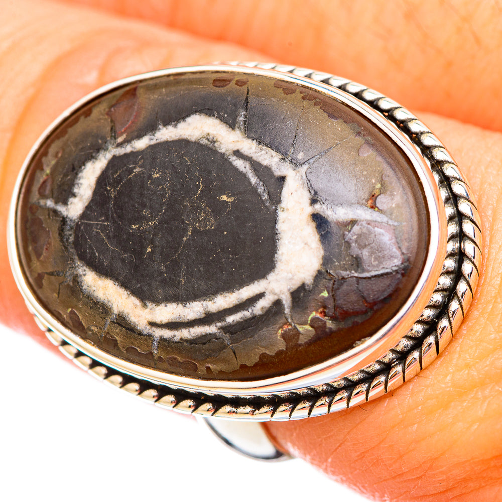 Septarian Geode Rings handcrafted by Anasilvercos - RING115793