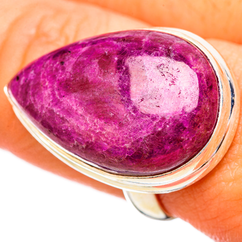 Ruby Fuchsite Rings handcrafted by Anasilvercos - RING115796