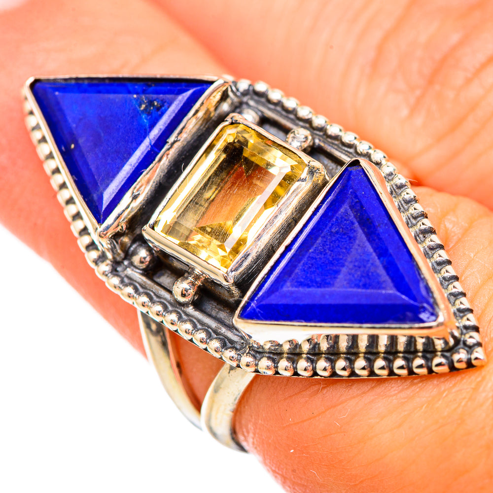 Lapis Lazuli Rings handcrafted by Anasilvercos - RING115810