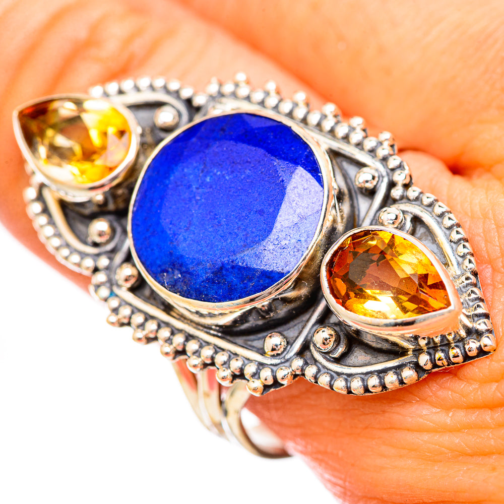 Lapis Lazuli Rings handcrafted by Anasilvercos - RING115820