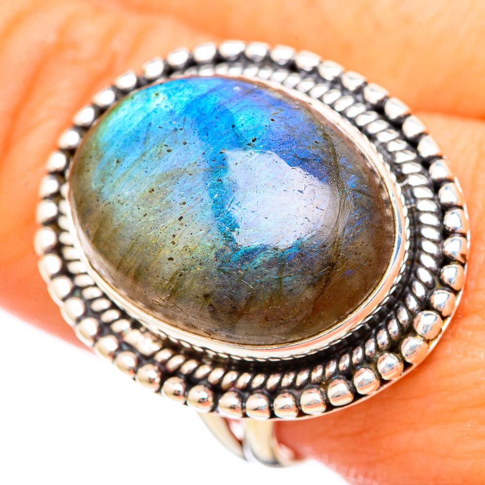 Labradorite Rings handcrafted by Anasilvercos - RING115821
