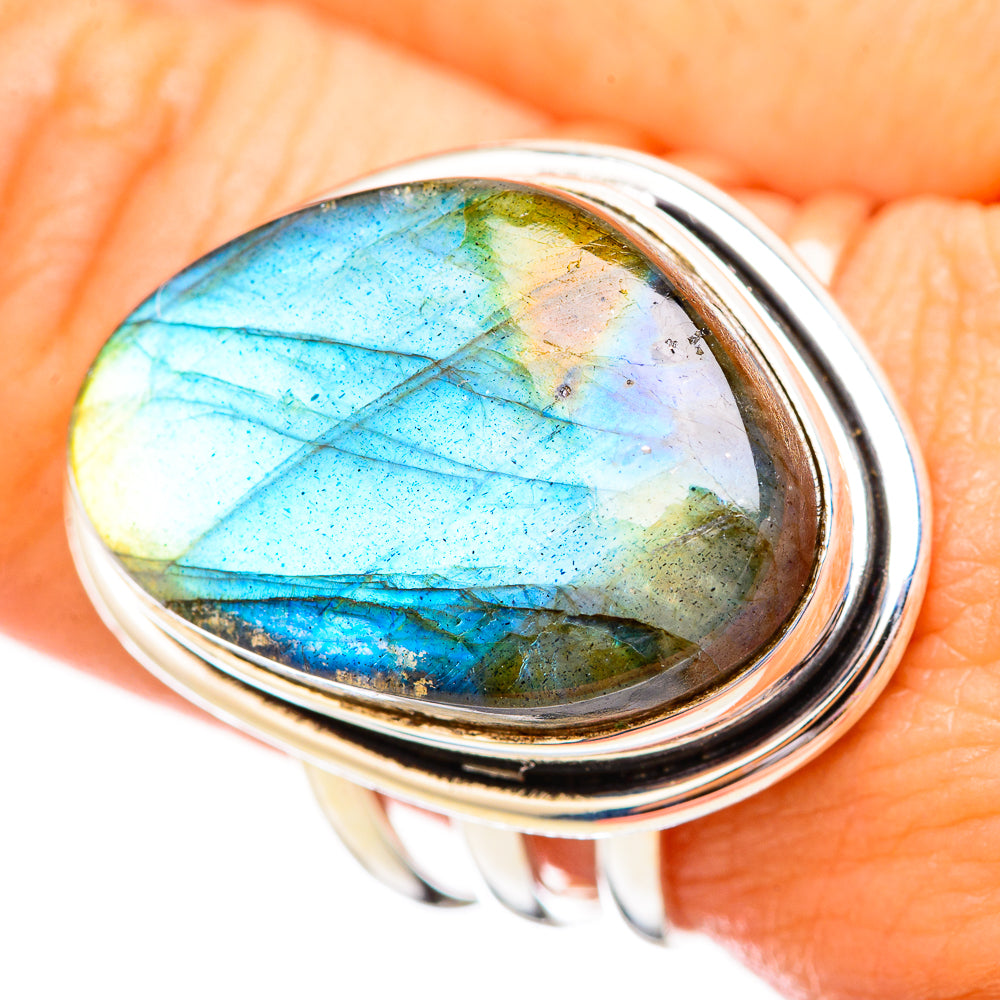 Labradorite Rings handcrafted by Anasilvercos - RING115827