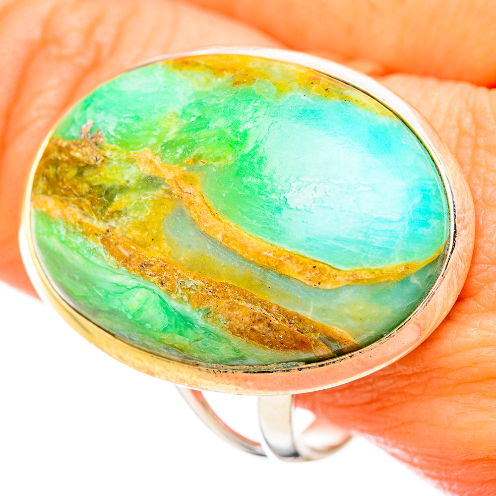 Peruvian Opal Rings handcrafted by Anasilvercos - RING115830
