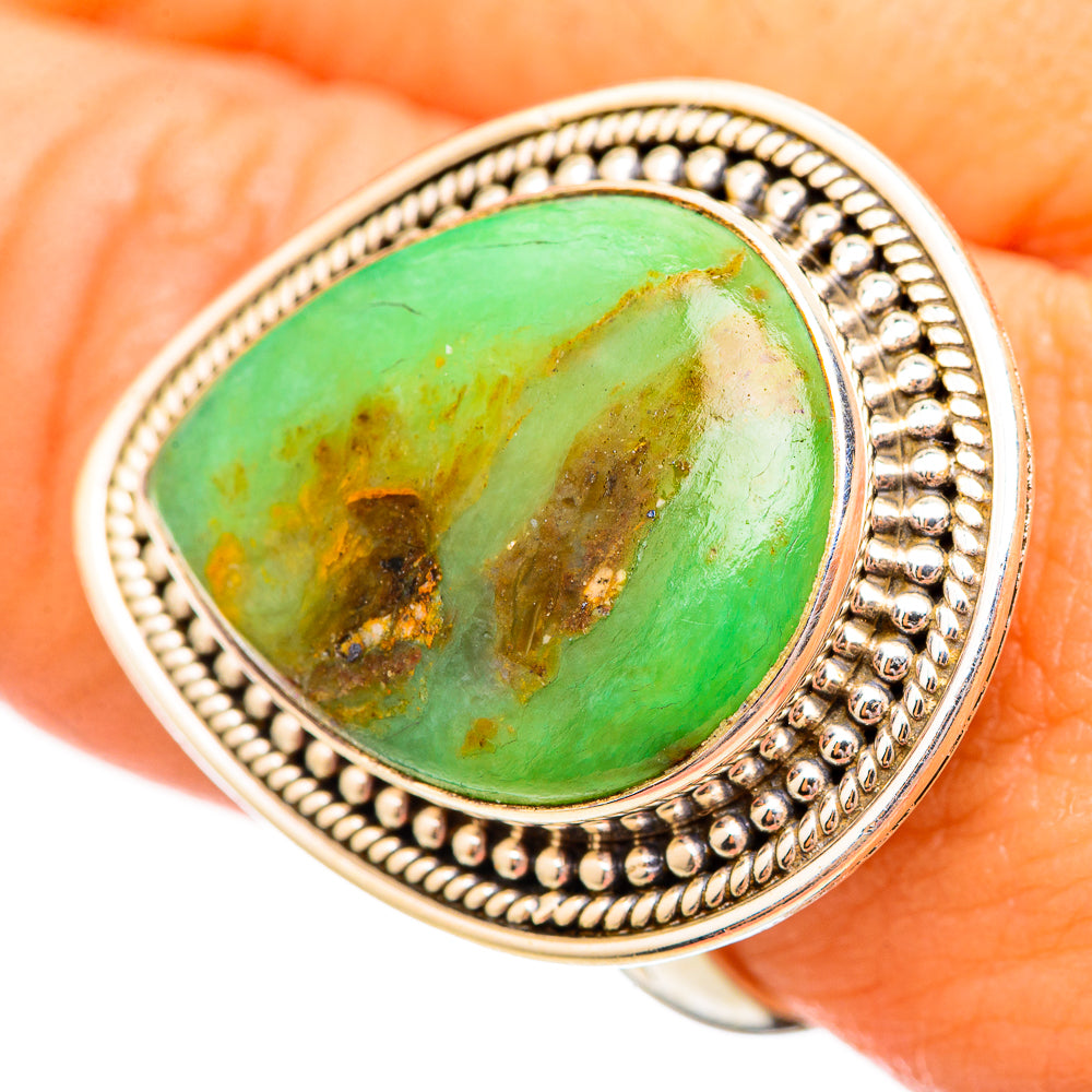 Peruvian Opal Rings handcrafted by Anasilvercos - RING115831