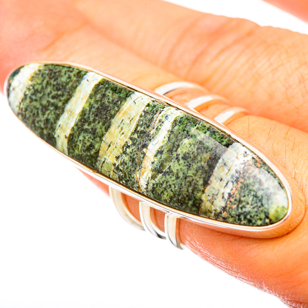Green Swiss Opal Rings handcrafted by Anasilvercos - RING115835
