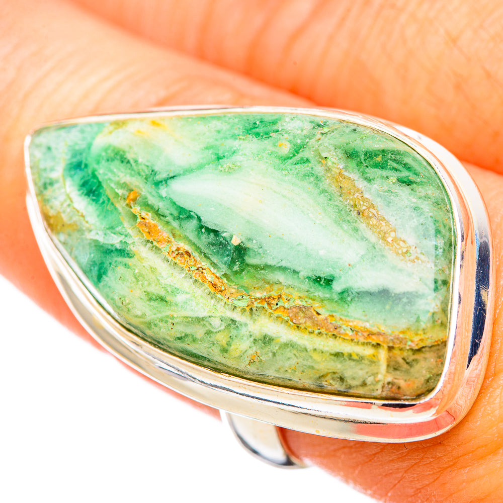Peruvian Opal Rings handcrafted by Anasilvercos - RING115837