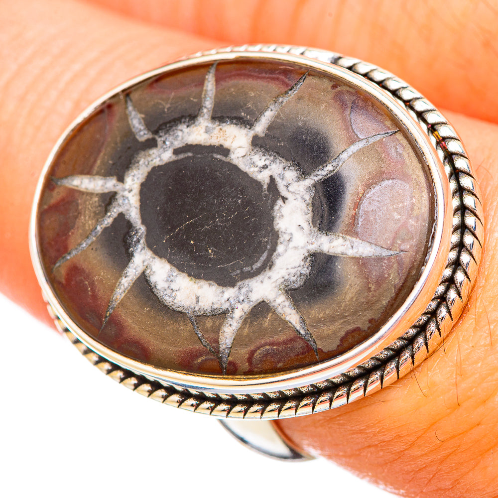 Septarian Geode Rings handcrafted by Anasilvercos - RING115842