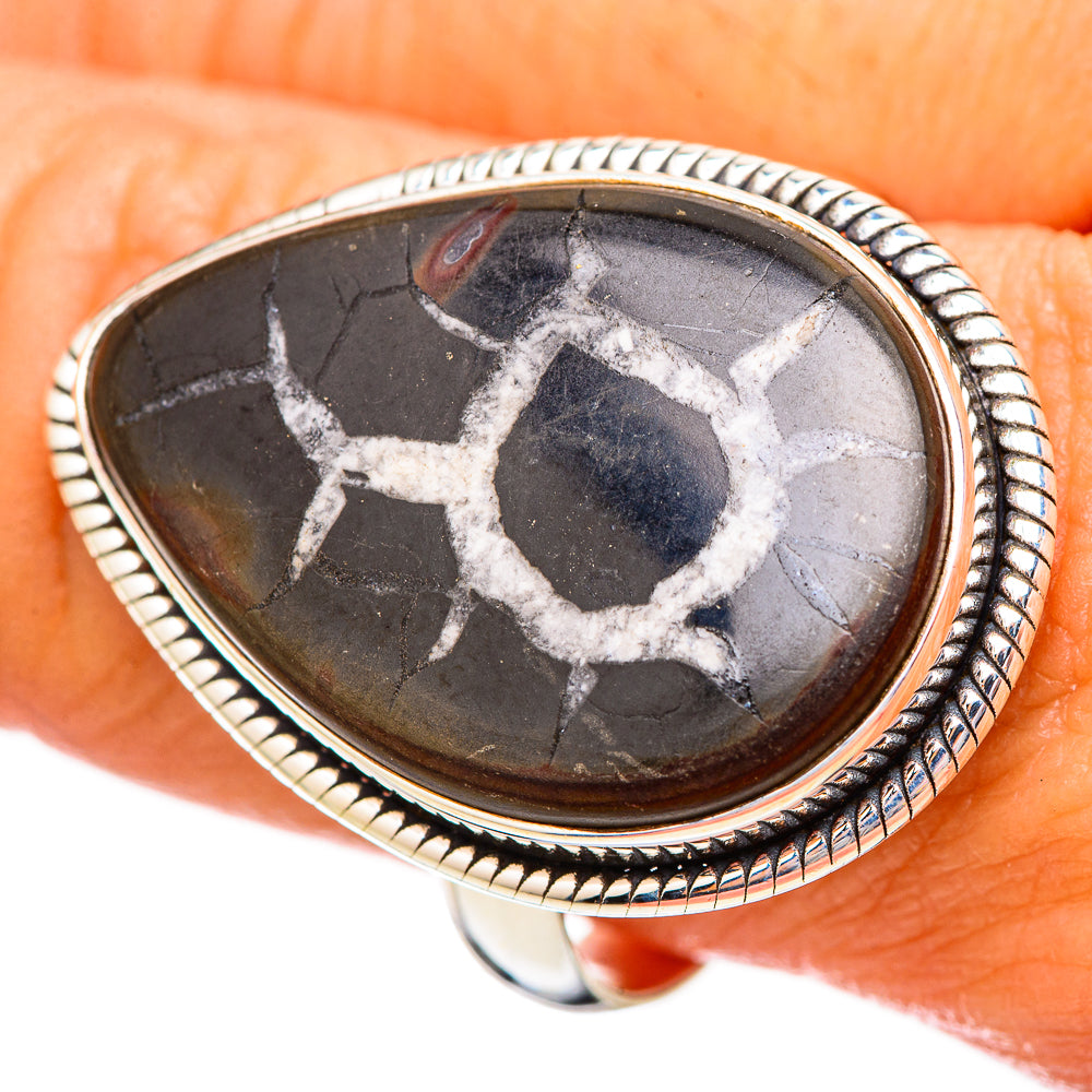 Septarian Geode Rings handcrafted by Anasilvercos - RING115847