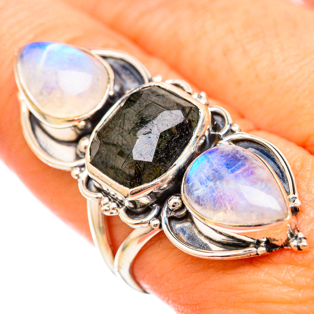 Tourmalinated Quartz Rings handcrafted by Anasilvercos - RING115848